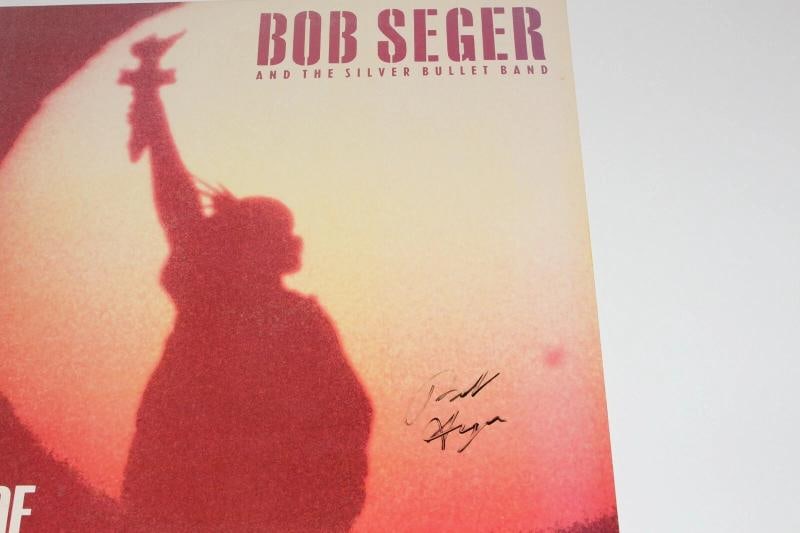 BOB SEGER SIGNED THE FIRE INSIDE ALBUM VINYL RECORD BECKETT COA AGAINST THE WIND - 4