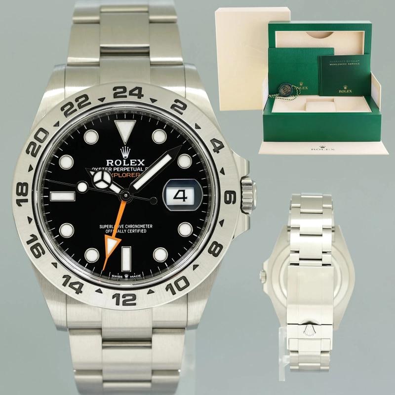 2024 Mint Rolex Explorer II 42mm 226570 Black Dial Steel Date Watch Box: Condition: Pre-owned - Excellent,Brand: Rolex,Department: Men,Type: Wristwatch,Country of Origin: Switzerland