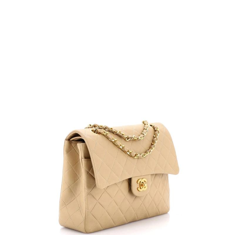 Chanel Vintage Square CC Flap Bag Quilted Lambskin Medium - 2