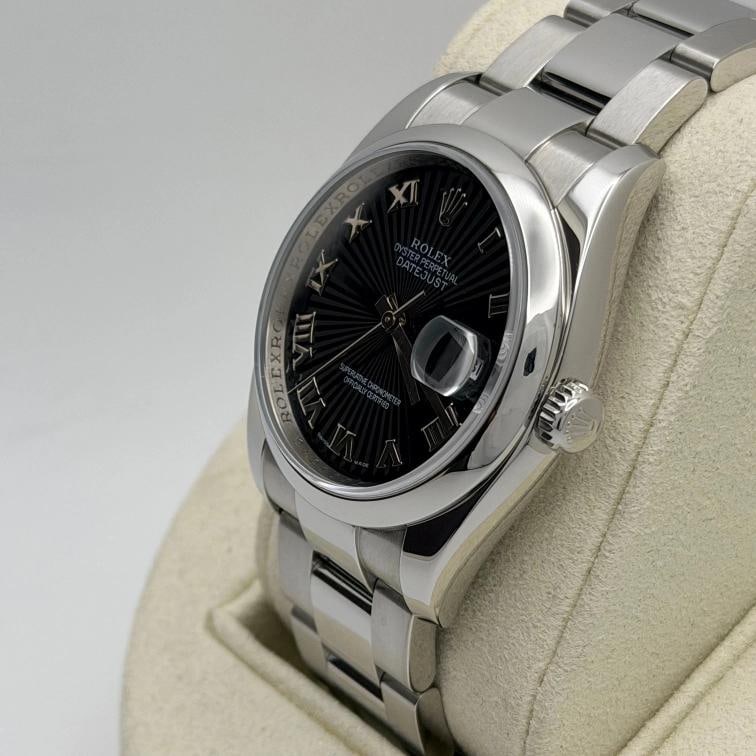 Rolex Datejust 116200 36mm Black Sunbeam Dial Stainless Steel Box - 6