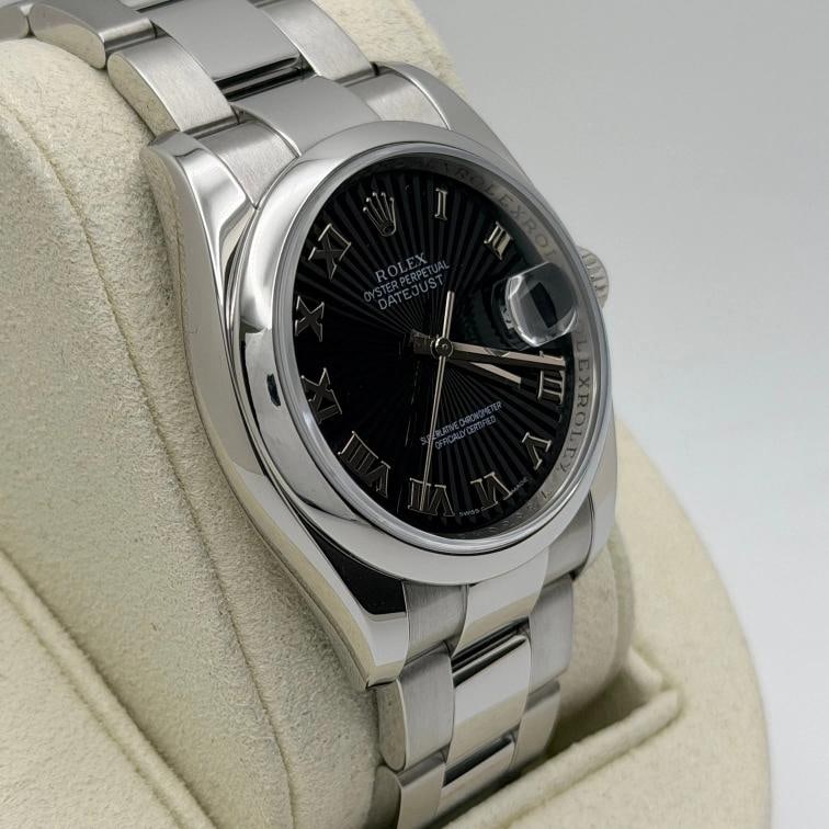 Rolex Datejust 116200 36mm Black Sunbeam Dial Stainless Steel Box - 7