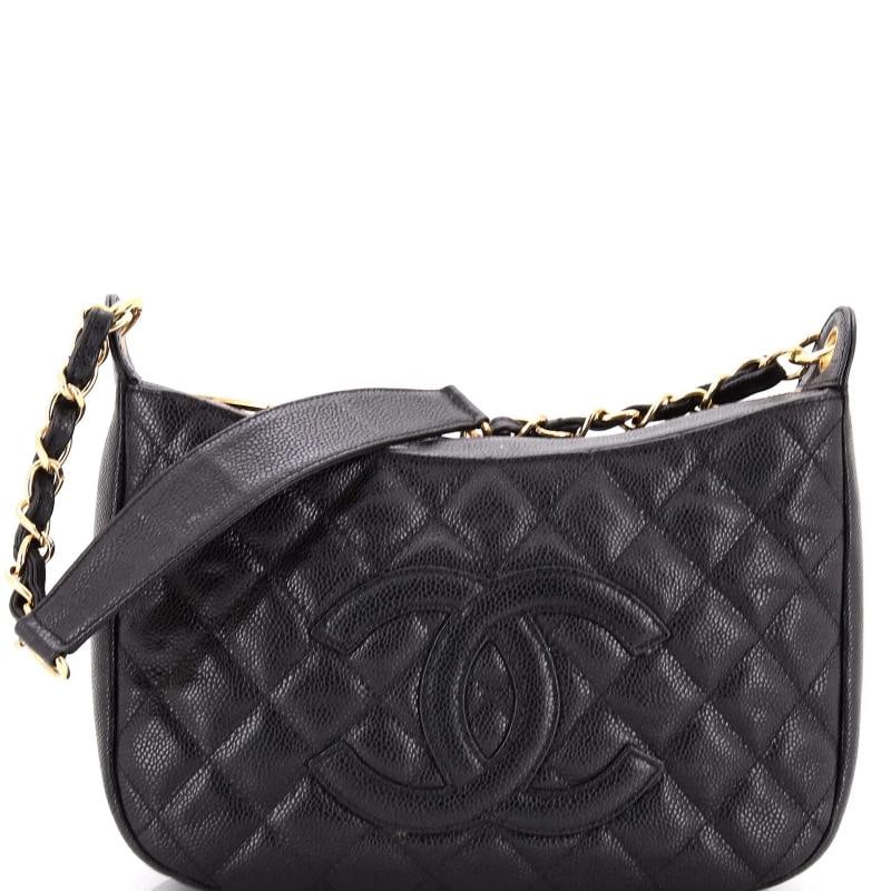 Chanel Timeless CC Chain Shoulder Bag Quilted Caviar Medium: Condition: Pre-owned - Good,Brand: Chanel,Exterior Material: Leather,Style: Hobos,Exterior Color: Black,Department: Women,Size: Medium