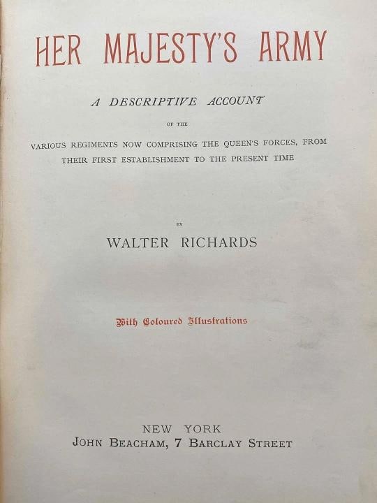 Walter Richards / Her Majesty's Army 1890 - 2