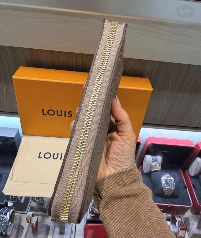 Louis Vuitton Zippy Long Wallet Turtledove Monogram Empreinte (2026) - 6