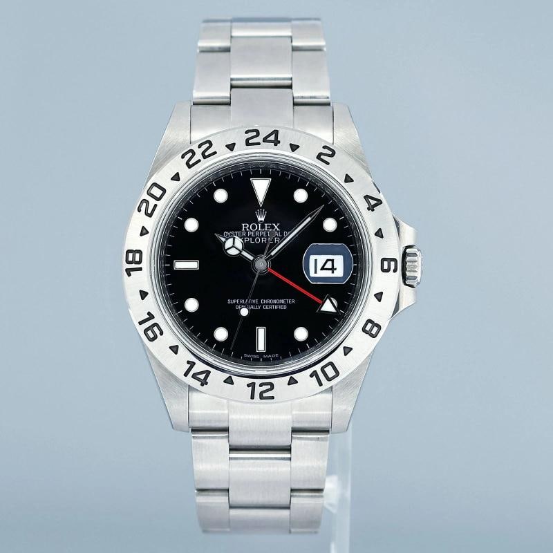 MINT 2011 PAPERS Rolex 16570 Black Steel 3186 Movement Explorer II 40mm Watch - 2