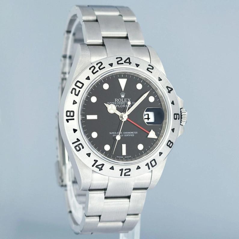 MINT 2011 PAPERS Rolex 16570 Black Steel 3186 Movement Explorer II 40mm Watch - 3