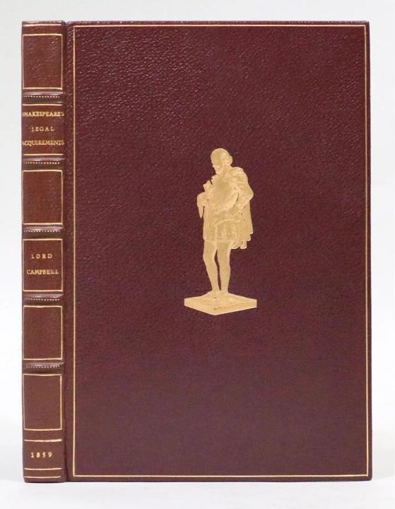 John Lord Campbell / Shakespeare's Legal Acquirements Considered 1st ed 1859 (1 of 11)
