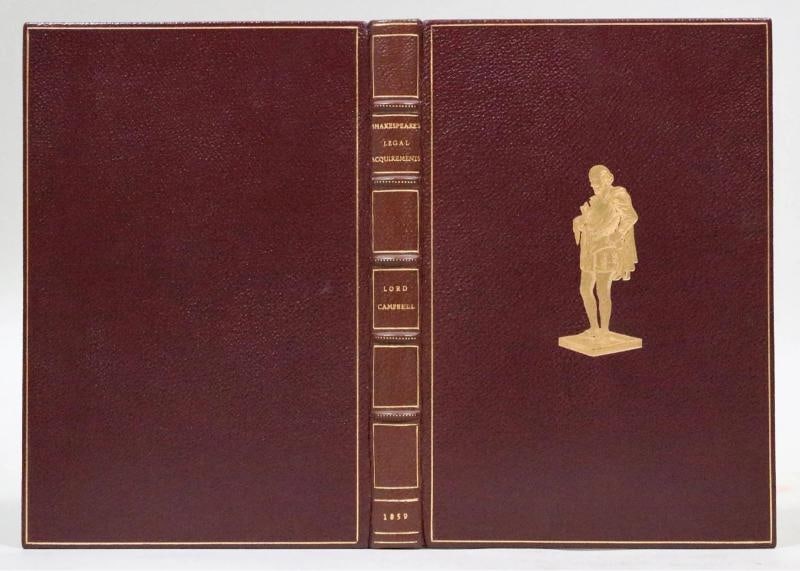 John Lord Campbell / Shakespeare's Legal Acquirements Considered 1st ed 1859 - 4