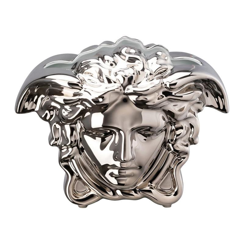 Versace Rosenthal Medusa Grande Vase 30 cm(11.81") Silver: Versace Rosenthal Medusa Grande Vase 30 cm(11.81") Silver Material: Porcelain Product Sold and Shipping in Original Box with relative Certificate