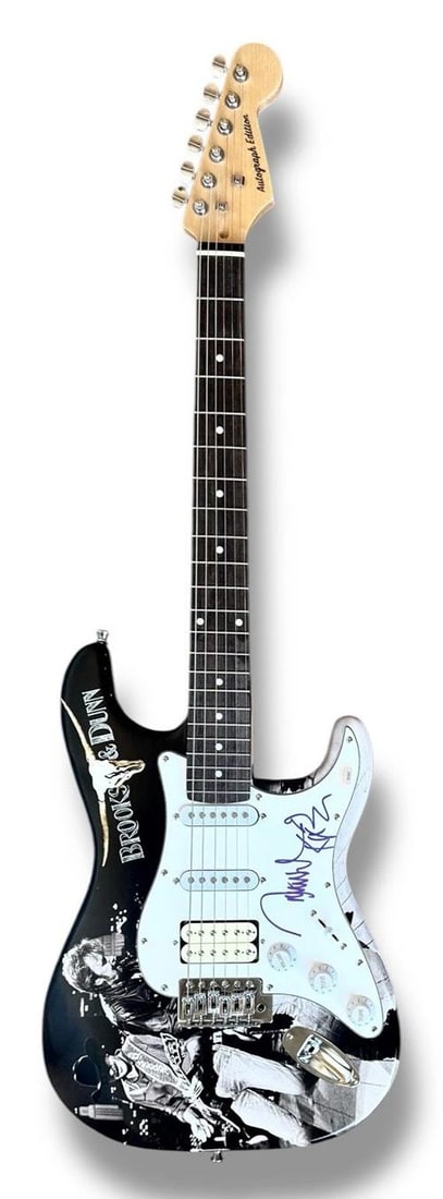 Brooks & Dunn Signed Guitar Custom Graphics JSA COA Kix Brooks and Ronnie Dunn - 2