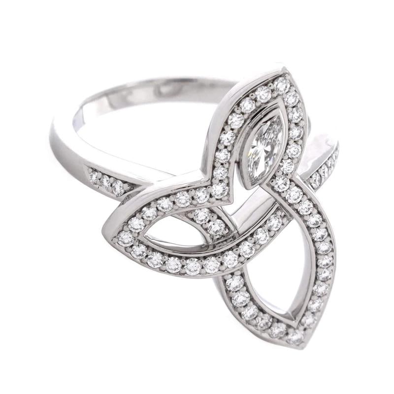 Harry Winston Lily Cluster Ring Platinum and Diamonds - 2