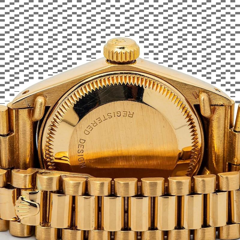 Rolex DateJust 6917 President 18k Rare Wood Dial Auto Women's Watch 26mm - 6