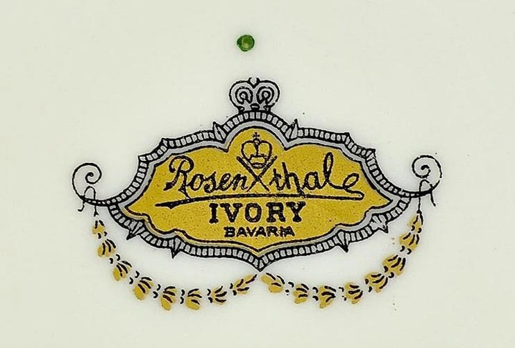 7 Fine Luxury Bavarian Rosenthal Gilded Ivory Dinner Plates - 4