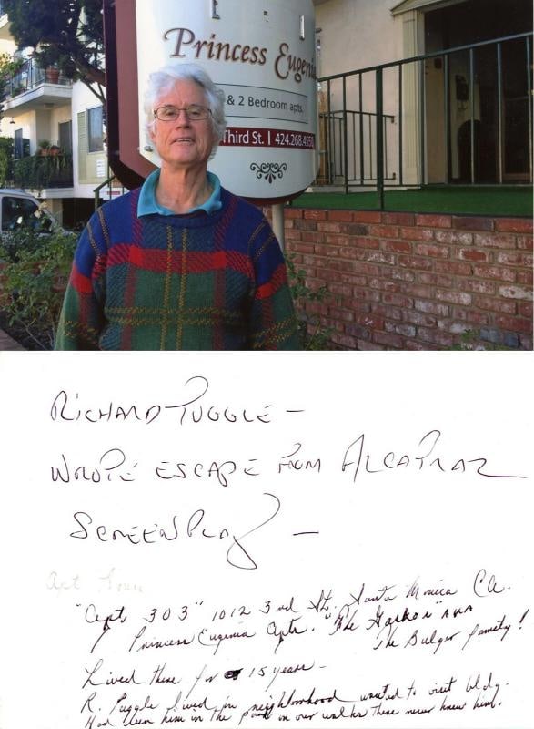 Whitey Bulger Hand Written Letter "Alcatraz / On the Run" JSA COA from Cellmate: Country of Origin: United States,Modified Item: No,Autograph Authentication: James Spence (JSA),Signed: Yes,Industry: Historical,Original/Reproduction: Original,Signed by: Whitey Bulger