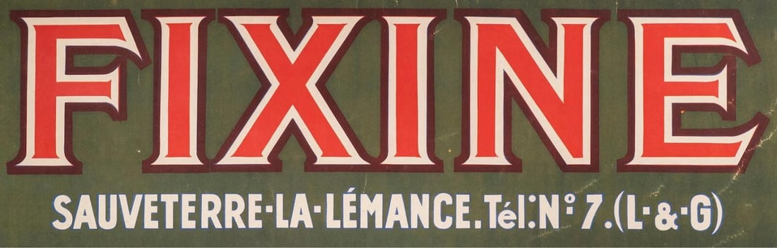 Original Vintage Poster - Fixine - Bullfight - Bull - Garment Dye - 1925 - 5
