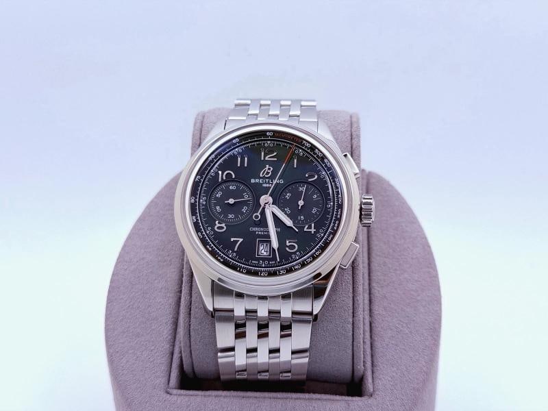 Breitling Premier B01 Chronograph AB0145 42mm Green Dial Steel Box Booklet - 2