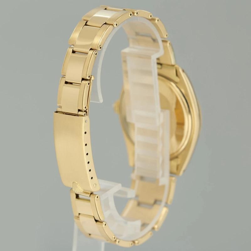 Rolex Date 34mm Oyster Perpetual 1503 Yellow Gold Champagne Watch Box - 6