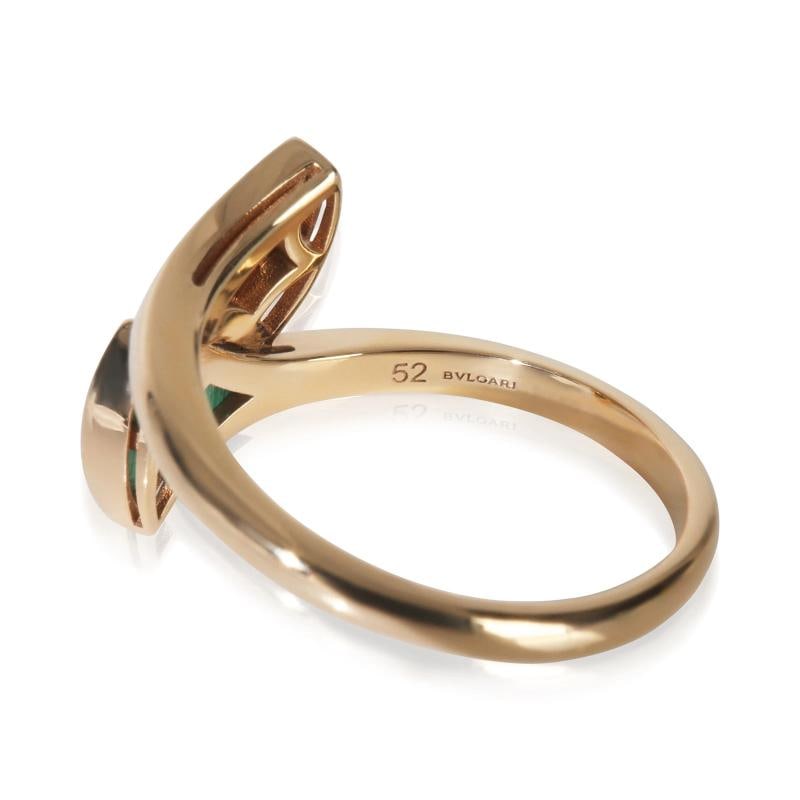 BVLGARI Rose Gold Malachite and Diamond Diva's Dream Ring - 3