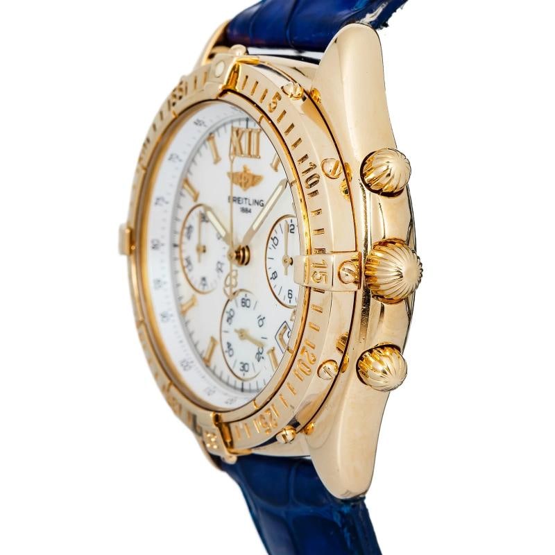 Breitling Chronomat Jetstream K55048 18k YG MOP Dial Quartz Unisex Watch 36mm - 3