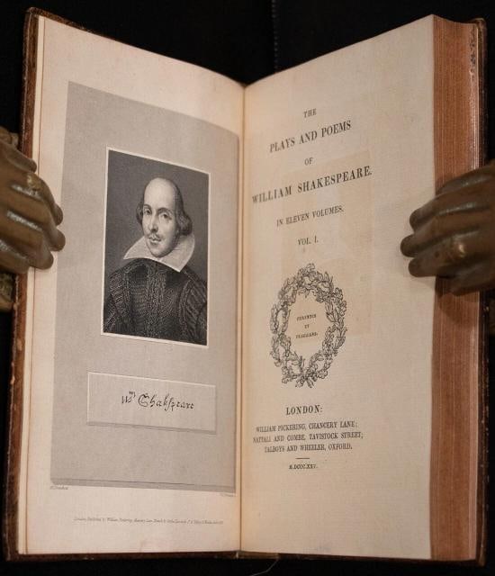 1825 Plays and Poems of WILLIAM SHAKESPEARE in Eleven Volumes Fine Leather - 6