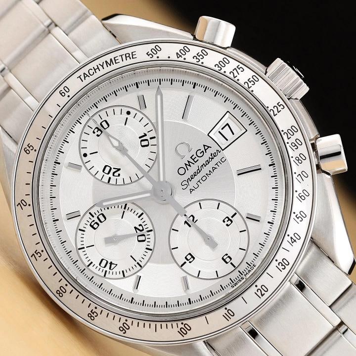 OMEGA MENS SPEEDMASTER DATE 39MM SILVER DIAL 3513.30 B&P STAINLESS STEEL WATCH: Condition: Pre-owned - Excellent,Brand: OMEGA,Style: Casual, Dress/Formal, Luxury, Sport, Luxury: Dress Styles,Features: Chronometer, Date Indicator, Sapphire Crystal, Scratch-Resistant, Screwdown
