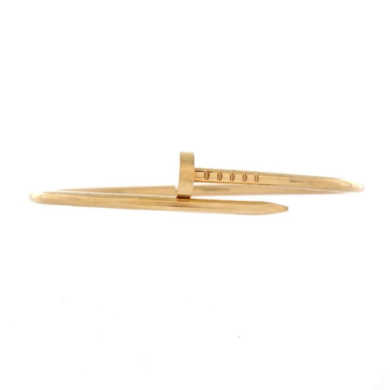Cartier Juste un Clou Bracelet 18K Yellow Gold Small: Condition: Pre-owned - Good,Brand: Cartier,Main Stone: Unknown,Metal: 18K Yellow Gold,Metal Purity: 18K,Style: Bracelet,Type: Bracelet,Color: Yellow Gold,Material: 18K Yellow Gold Condition: Great.