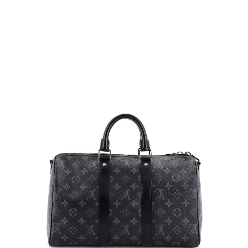 Louis Vuitton Keepall Bandouliere Bag Reverse Monogram Eclipse Canvas 35 - 3