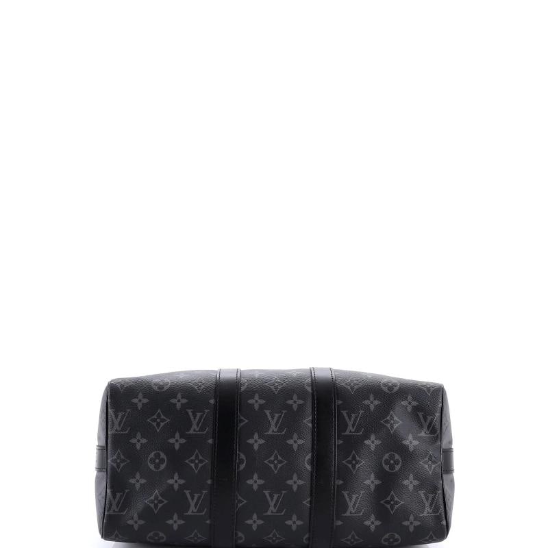 Louis Vuitton Keepall Bandouliere Bag Reverse Monogram Eclipse Canvas 35 - 4