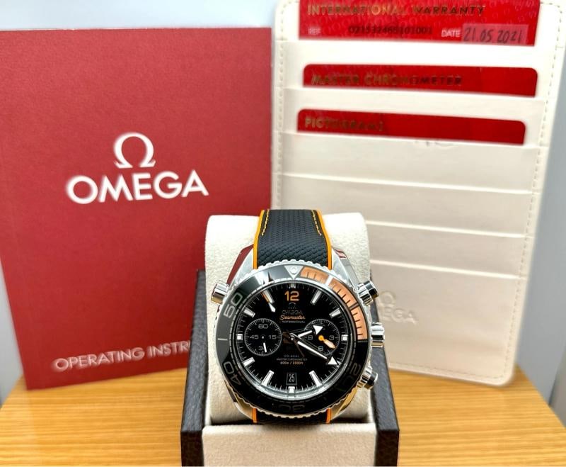 Omega Seamaster Planet Ocean 600M Chrono 215.32.46.51.01.001 45.5mm Box Papers: Condition: Pre-owned - Excellent,Bezel Color: Black, Orange,Year Manufactured: 2020-Now,Case Color: Silver,Department: Men,Caseback: Exhibition,Watch Shape: Round,Style: Diver, Luxury, Sport,Case