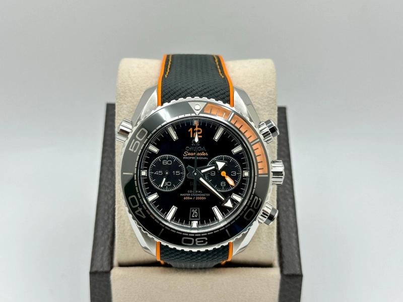 Omega Seamaster Planet Ocean 600M Chrono 215.32.46.51.01.001 45.5mm Box Papers - 2