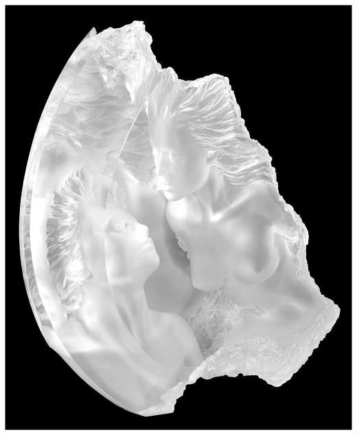 Michael Wilkinson Original Moonscape I Terra Luna Signed Acrylic Sculpture Art - 2