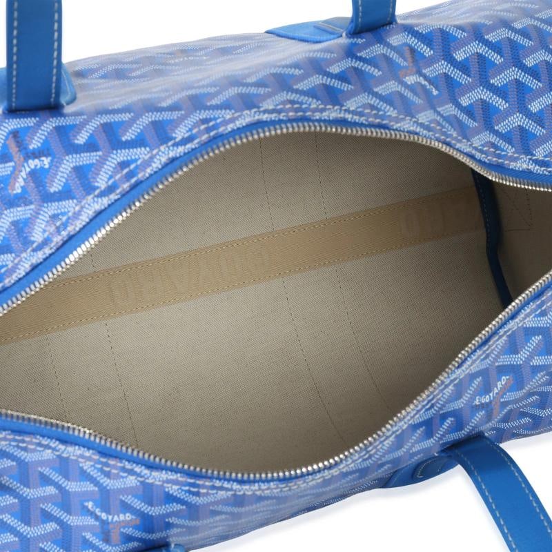 Goyard Sky Blue Goyardine Barrel 40 Sports Bag - 2
