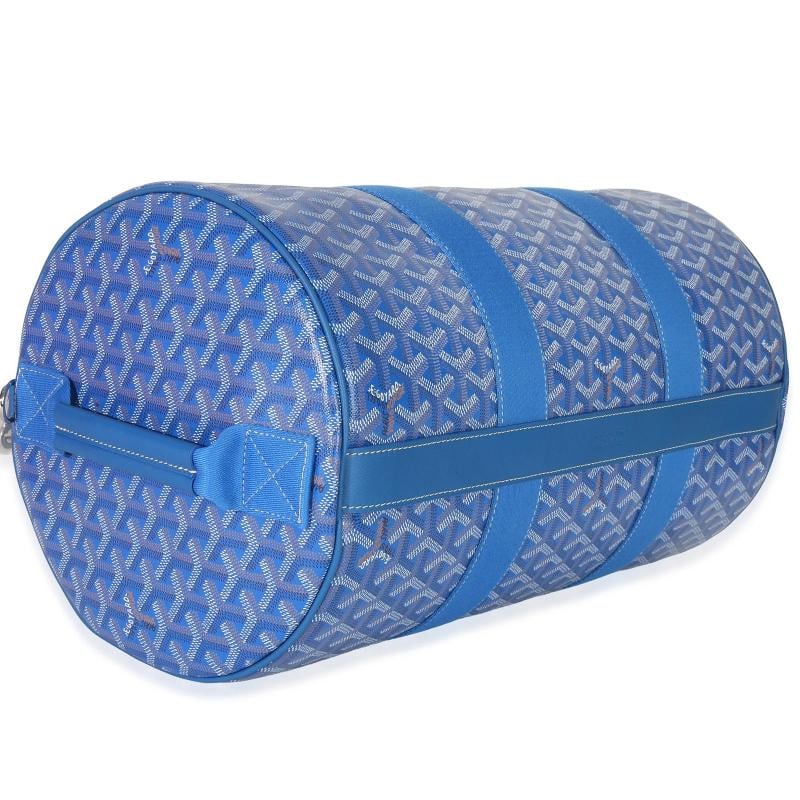 Goyard Sky Blue Goyardine Barrel 40 Sports Bag - 5