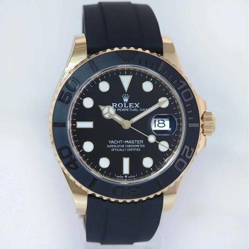 2022 NEW PAPERS Rolex Yacht-Master 226658 Yellow Gold 42mm Oysterflex Watch Box - 3