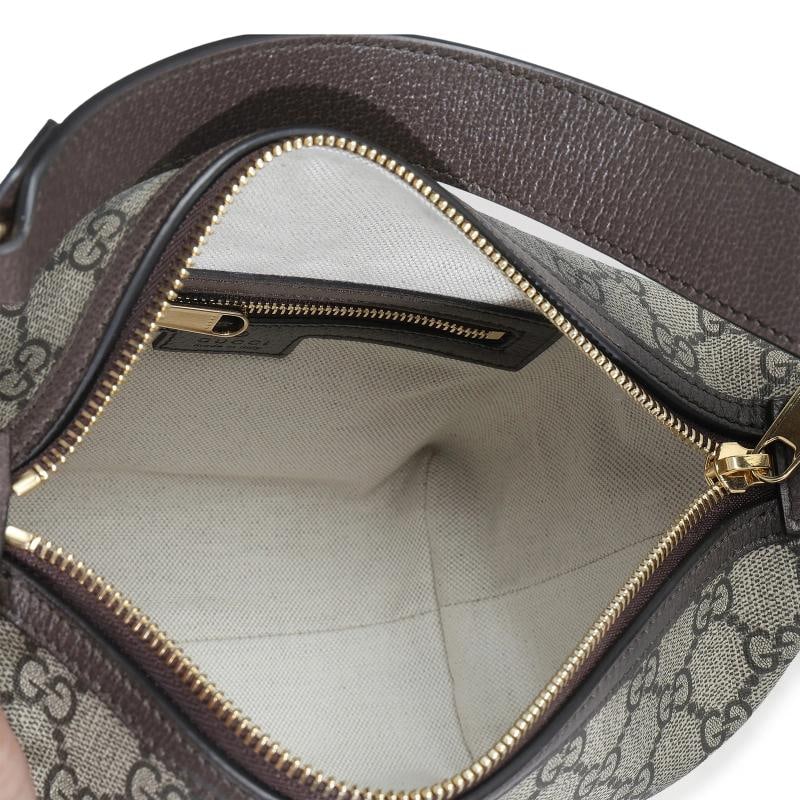 Gucci Beige Ebony GG Supreme Monogram Canvas Super Mini Ophidia Shoulder Bag - 5