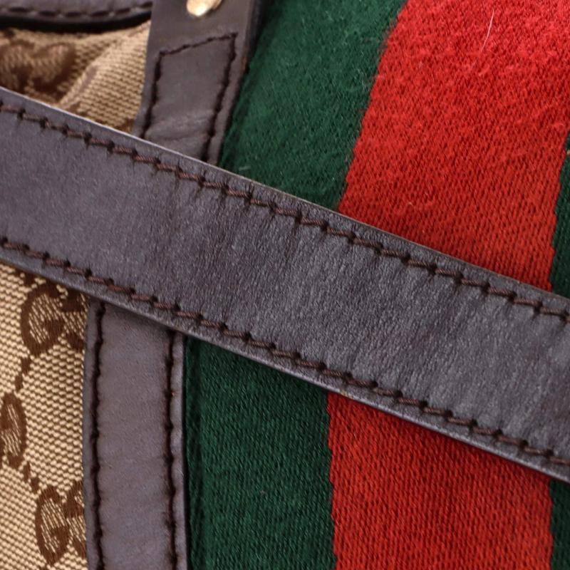 Gucci Vintage Web Boston Bag GG Canvas Medium - 8