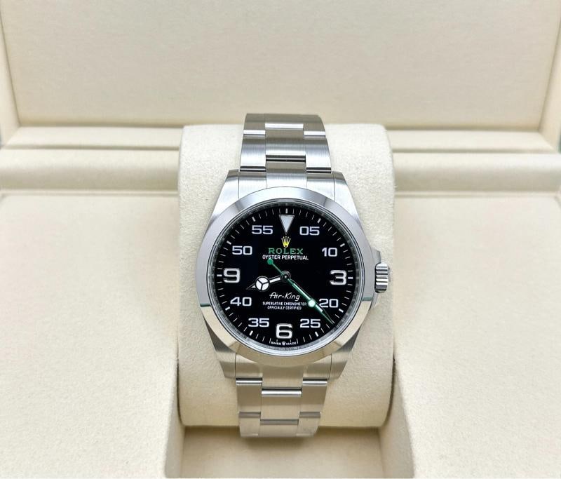 2026 Brand NEW Rolex Air King 126900 40mm Black Dial Stainless Steel Box Papers - 2