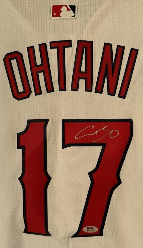 Shohei Ohtani Signed Official Nike Angels Baseball Jersey (PSA LOA) - 3