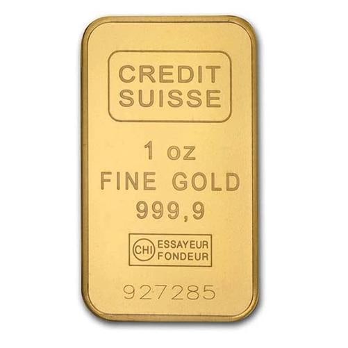 1 oz Credit Suisse Gold Bar .9999 Fine In Assay Card - 3