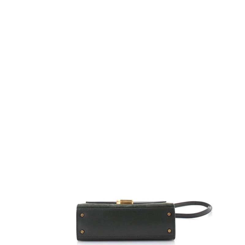 Saint Laurent Cassandra Top Handle Bag Leather and Suede Mini - 4