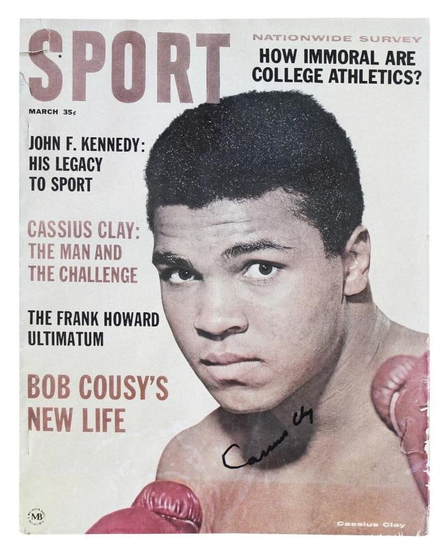 Muhammad Ali "Cassius Clay" Signed March 1964 Sport Magazine BAS LOA (1 of 4)