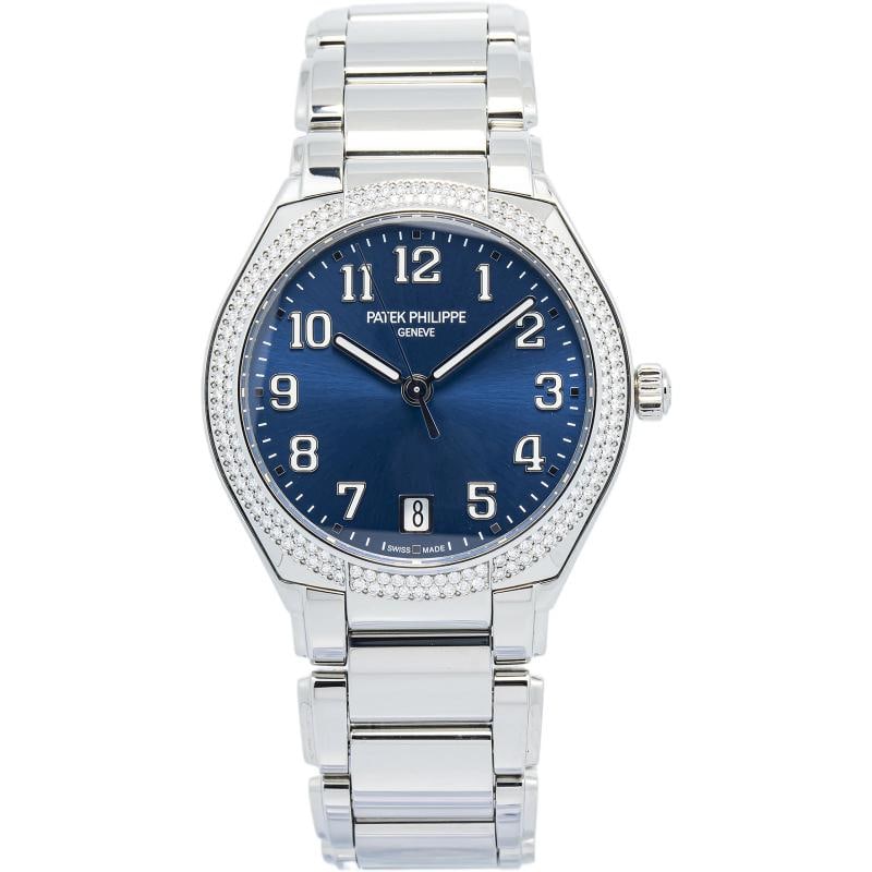 Patek Philippe Twenty-4 7300/1200R-011 2019Complete Blue Dial Diamond Bezel 36mm: Condition: Pre-owned - Good: This item has been gently used but is in good condition. It might have a few signs of wear, like light scratches or tarnishing. All imperfections should be shown and