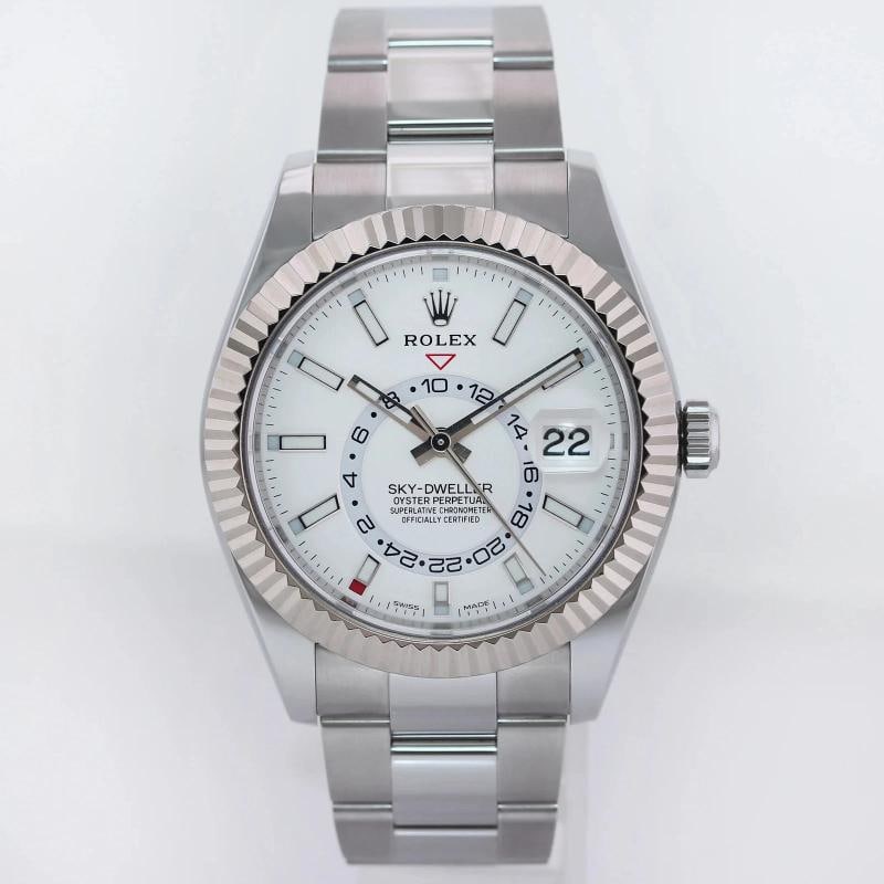 MINT PAPERS Rolex White Sky-Dweller Steel White Gold 42mm 326934 White Dial - 2