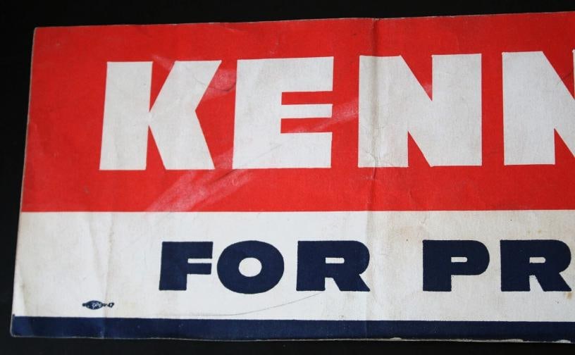 John F. Kennedy (JFK) Signed Campaign Bumper Sticker (JSA LOA) - 4