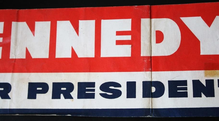 John F. Kennedy (JFK) Signed Campaign Bumper Sticker (JSA LOA) - 5