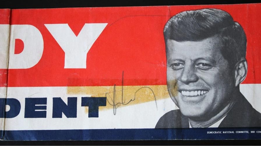 John F. Kennedy (JFK) Signed Campaign Bumper Sticker (JSA LOA) - 6