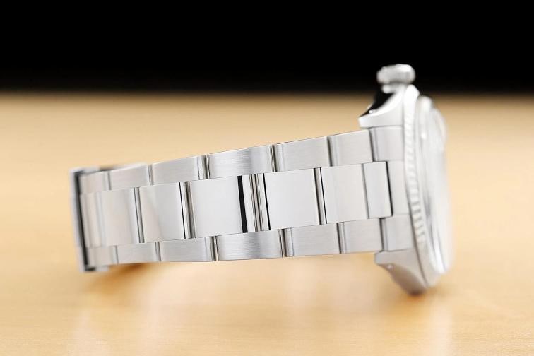 ROLEX DATEJUST 1601 18K WHITE GOLD STAINLESS STEEL SILVER DIAL OYSTER BAND WATCH - 8