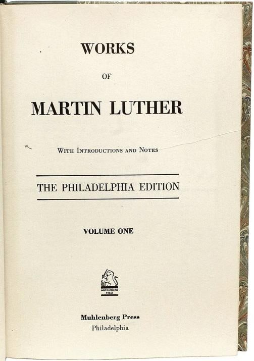 1943 Works of Martin Luther The Great Reformer Fine Leather Bindings Scarce - 4