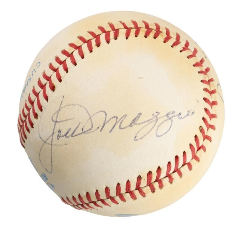 Roger Maris Mickey Mantle & Joe Dimaggio Signed American League Baseball JSA COA - 3