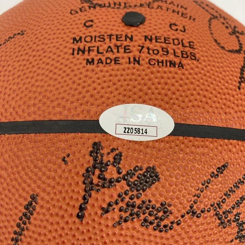Kobe Bryant Shaq Tim Duncan 2004 All Star Game Team Signed Basketball JSA COA - 12